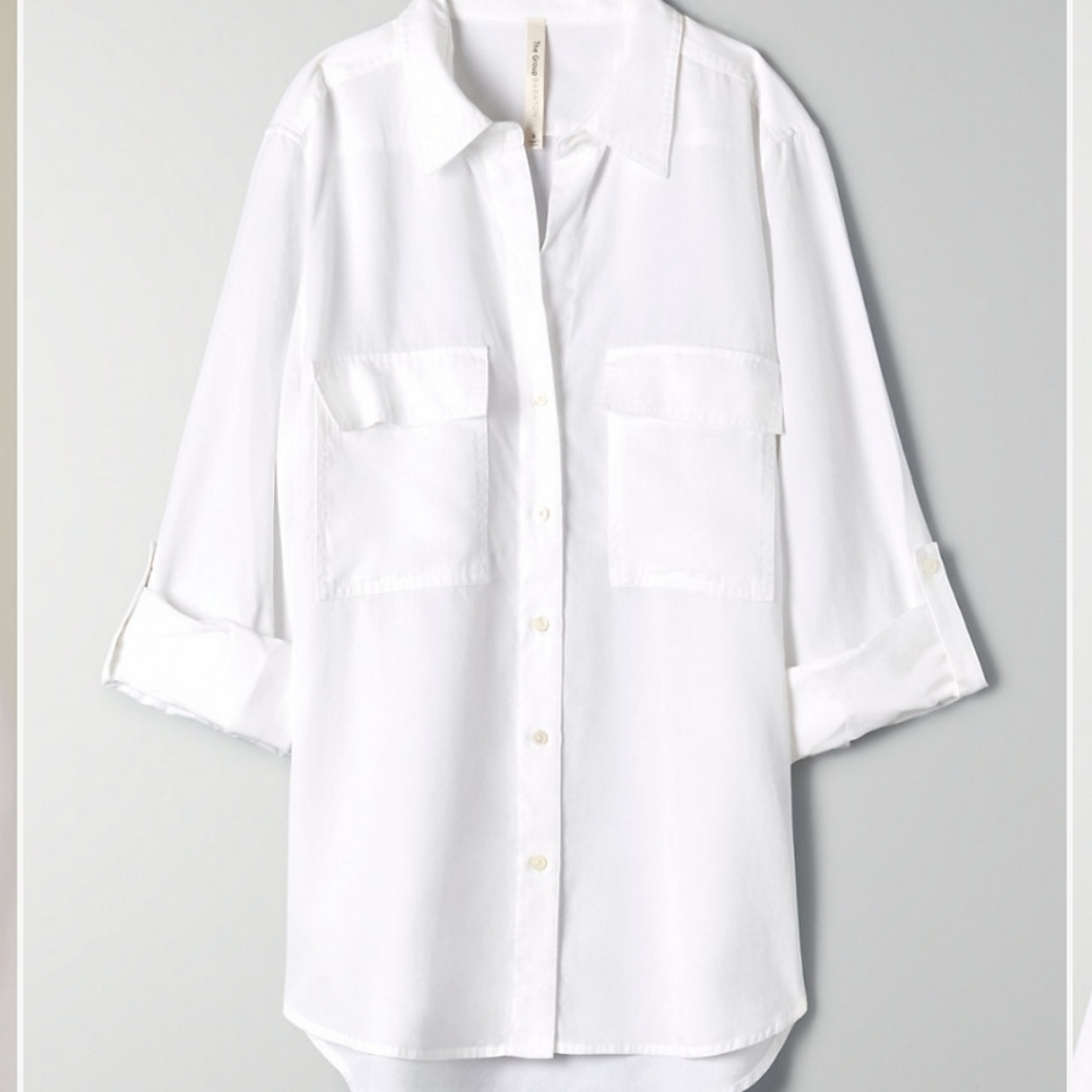 Babaton Utility Button-up in white (size XXS)